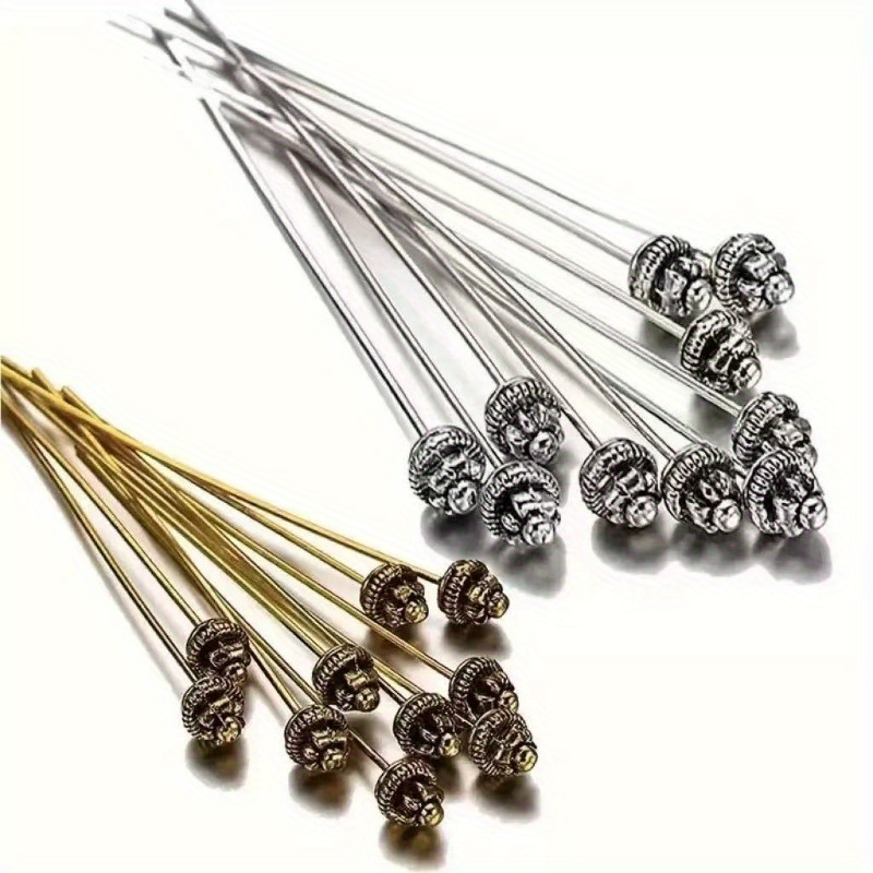 Jewelry Making Head Pins - 10PCS 55mm/2.17 Inch Head Pins for