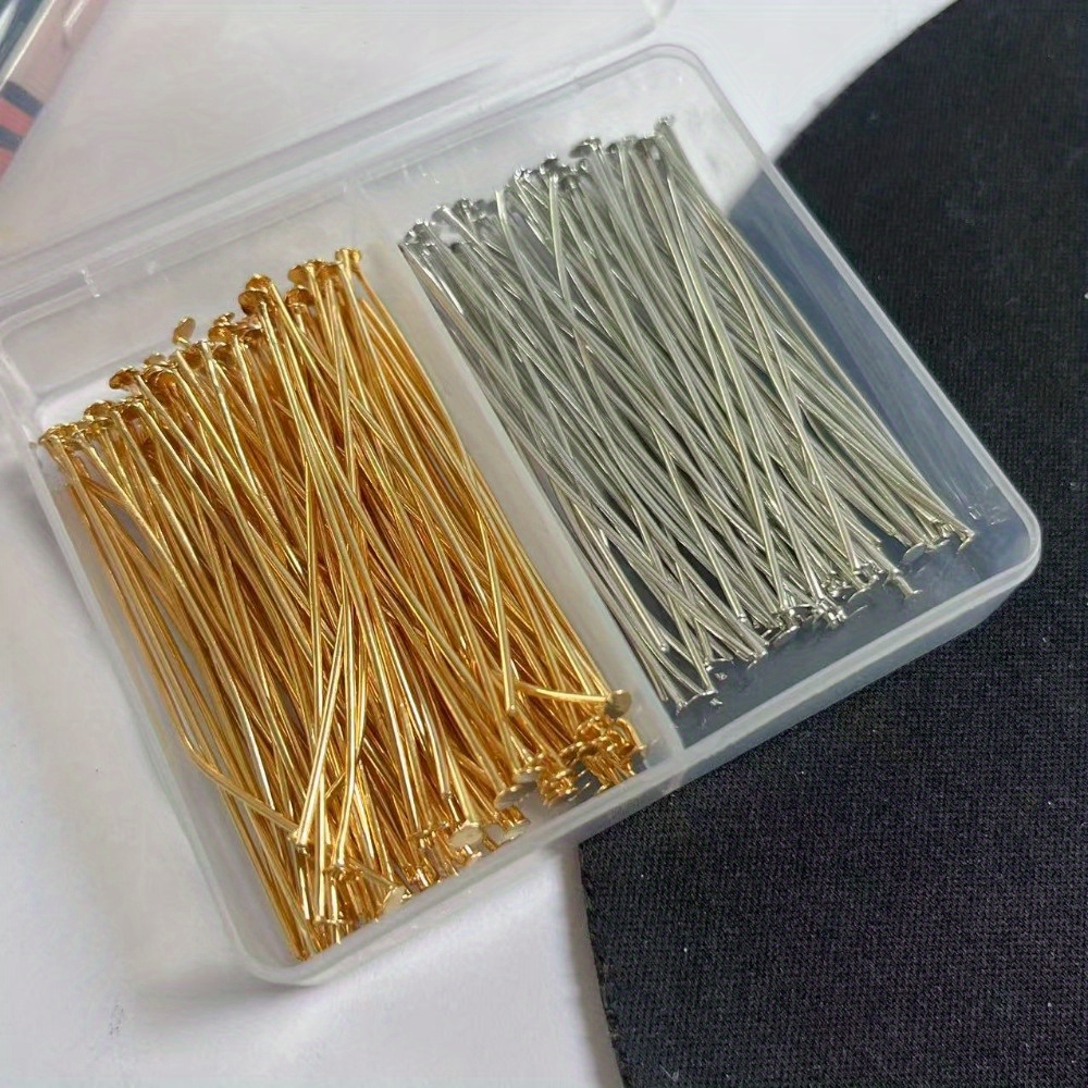 Jewelry Making Head Pins - 200pcs 30/40/50mm Iron-headed Needles in Boxed