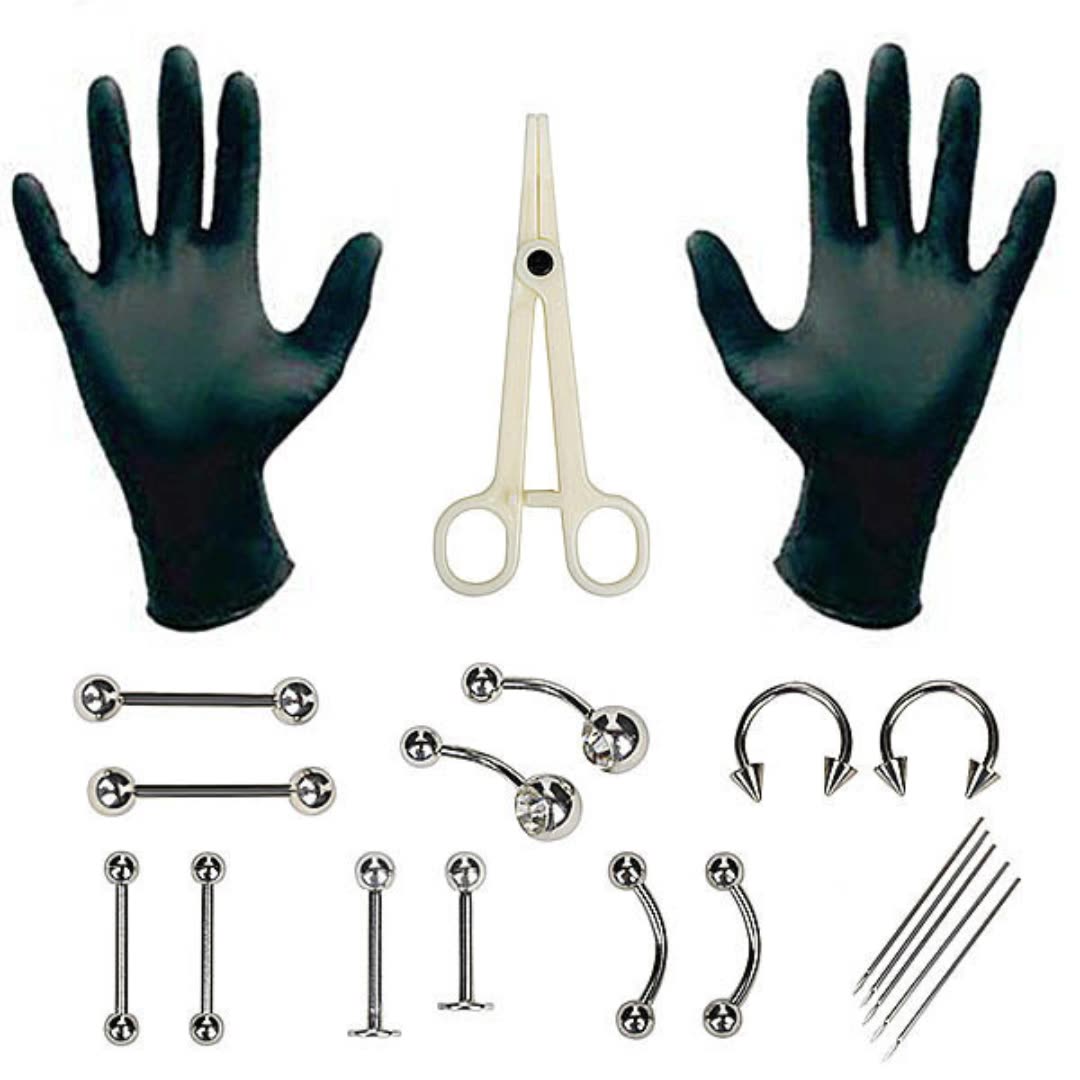 Jewelry Making Kit Professional - 1 Set Disposable Professional Body Piercing