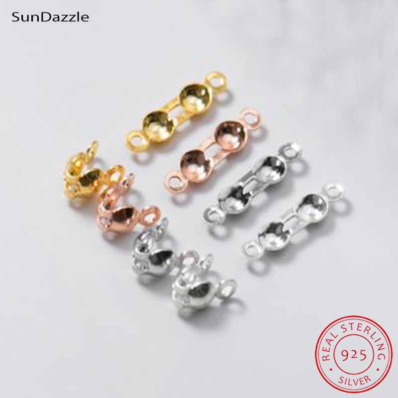 Jewelry Making Hobby - 4pcs Genuine Real Pure Solid 925