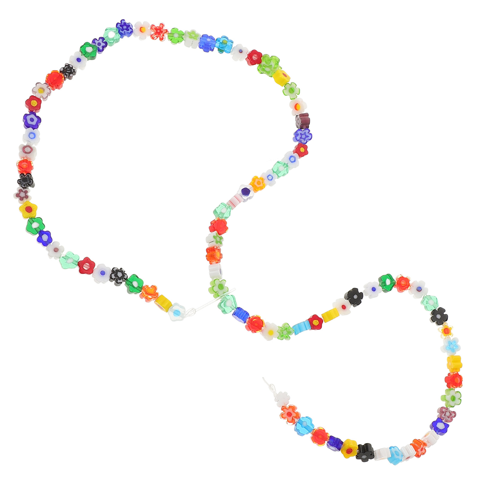 Jewelry Making Using Beads - Multi-Use Love Heart Flower Glass Beads