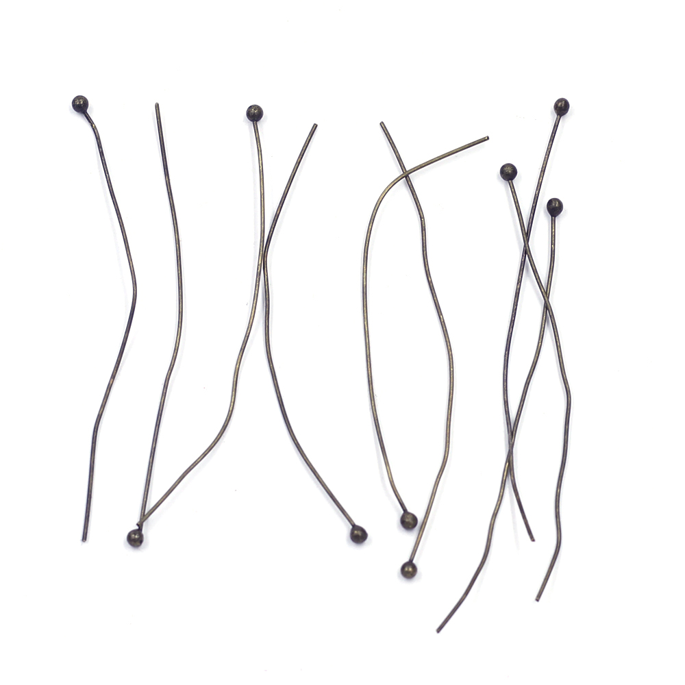 Jewelry Making Head Pins - 100Pcs Copper Ball Head Pins Needles