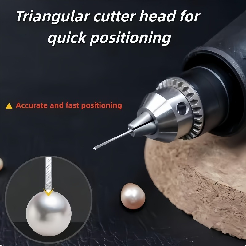 Jewelry Making Machine - Pearl Drilling Needle, Double Headed Triangular