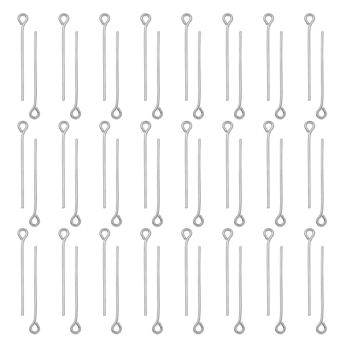 Jewelry Making Head Pins - 100Pcs/Lot Stainless Steel Eye Pins Diy