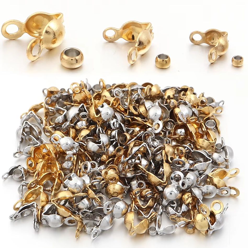 Jewelry Making Hobby - 40-200pcs Stainless Steel Connector Clasp Crimp