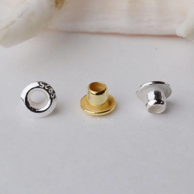Jewelry Making Rivets - 1 Nguyên Bạc 925 Silicon Đinh