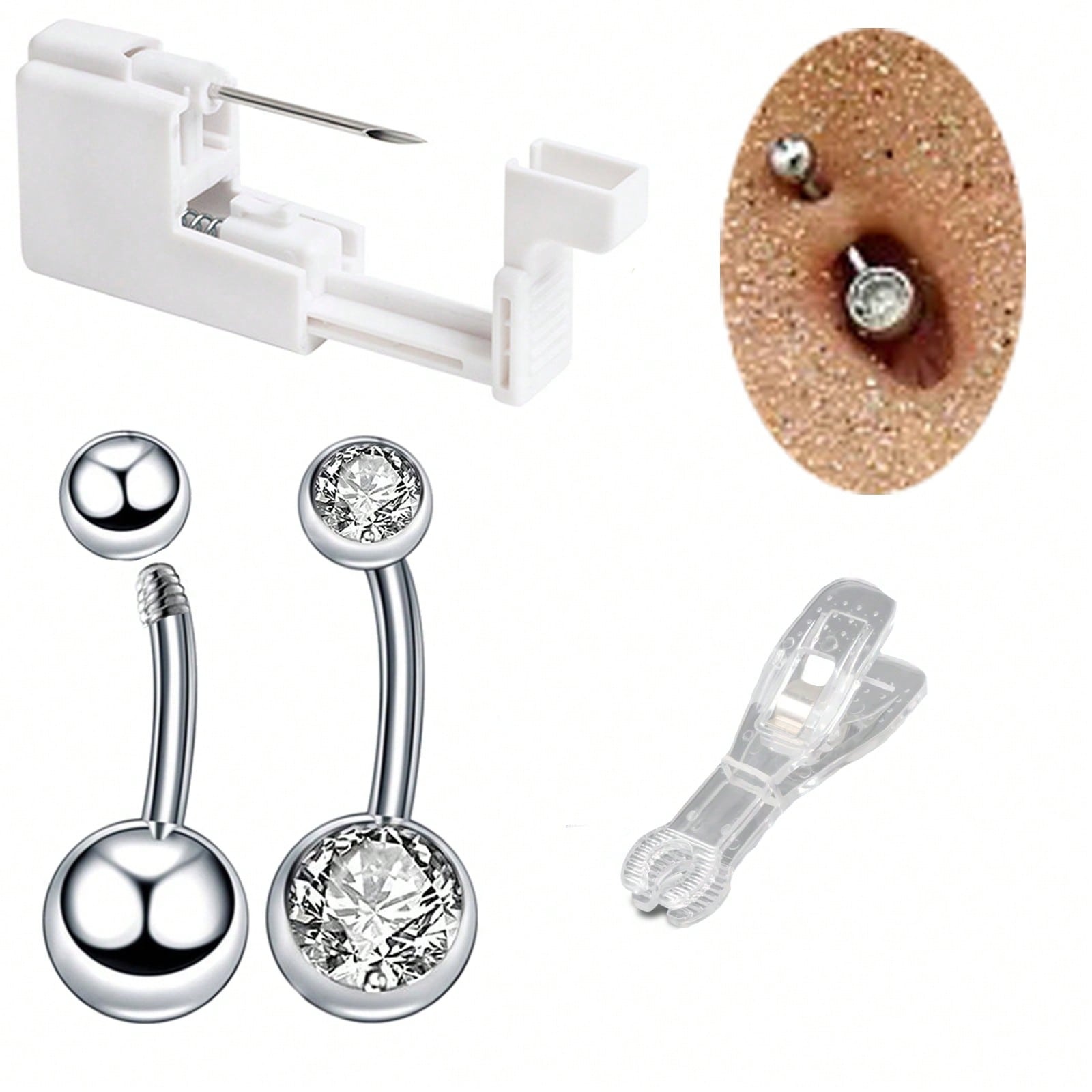 Jewelry Making Kit Professional - 4pcs/Sets Professional Body Piercing Kit For