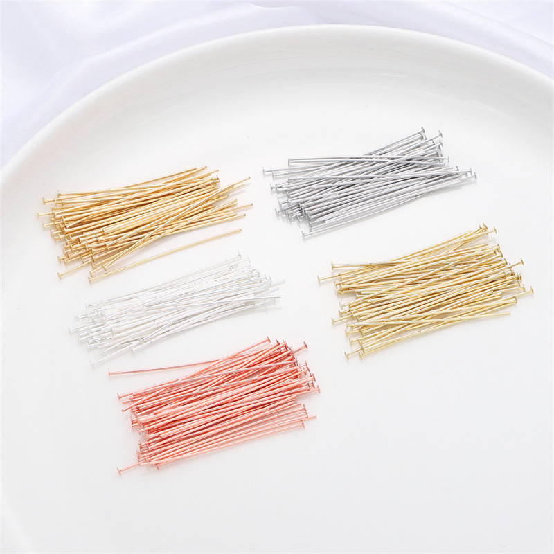 50pcs/pack 925 Sterling Silver - đánh giá và giá Jewelry Making Head Pins