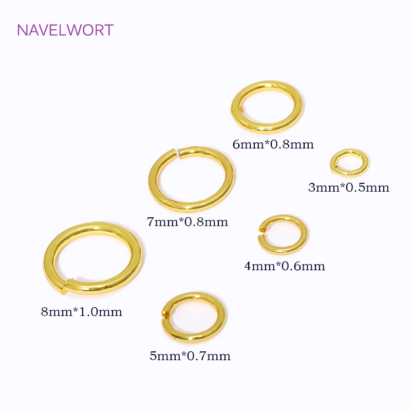 14K/18K Gold Plated Split Ring - đánh giá và giá Jewelry Making Jump Rings