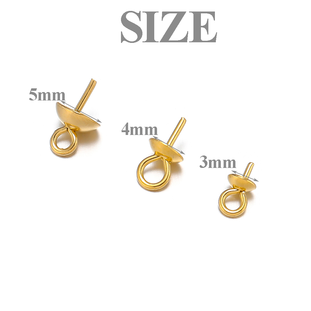 50-100pcs Gold Color Stainless - đánh giá và giá Jewelry Making Rivets