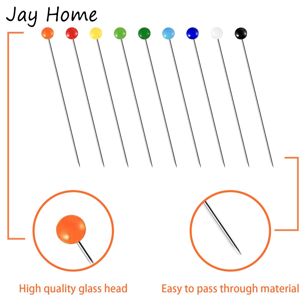 250PCS Sewing Pins Multicolor  - đánh giá và giá Jewelry Making Head Pins