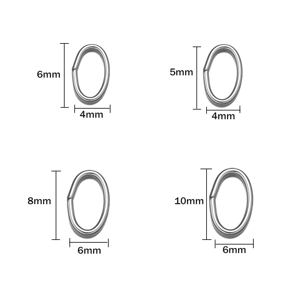 50pcs 3 Colors Stainless Steel - đánh giá và giá Jewelry Making Jump Rings