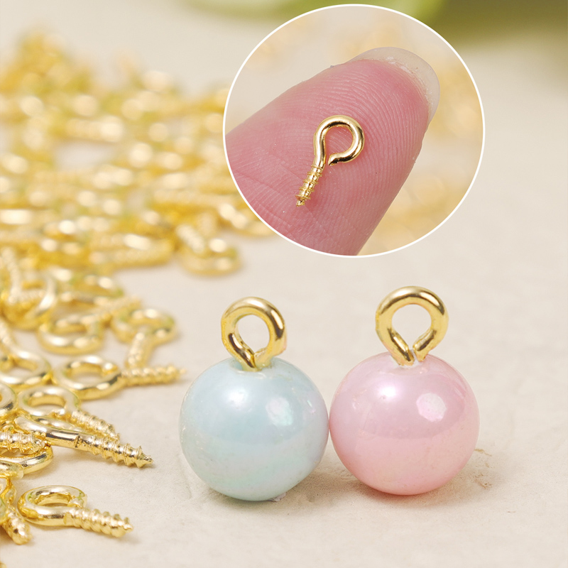 8/10mm Mini Screw Eye Pins Met - đánh giá và giá Jewelry Making Rivets