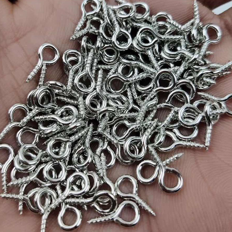 8/10mm Mini Screw Eye Pins Met - đánh giá và giá Jewelry Making Rivets