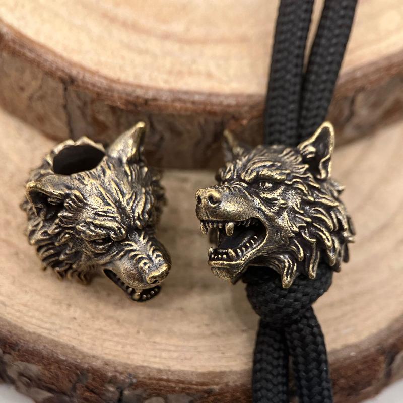 Vintage Brass Wolf Head Knight - đánh giá và giá Jewelry Making Using Beads
