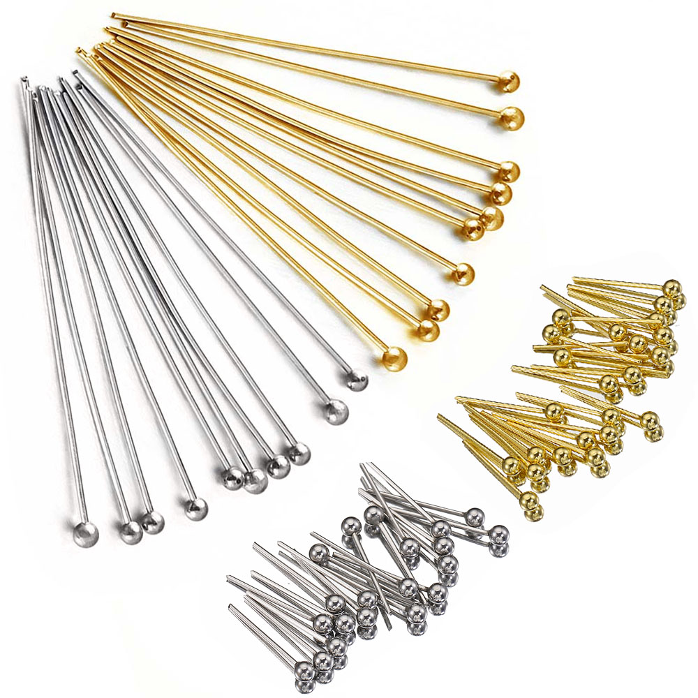 50Pcs/lot 12 14 16 20 25 30 35 - đánh giá và giá Jewelry Making Head Pins