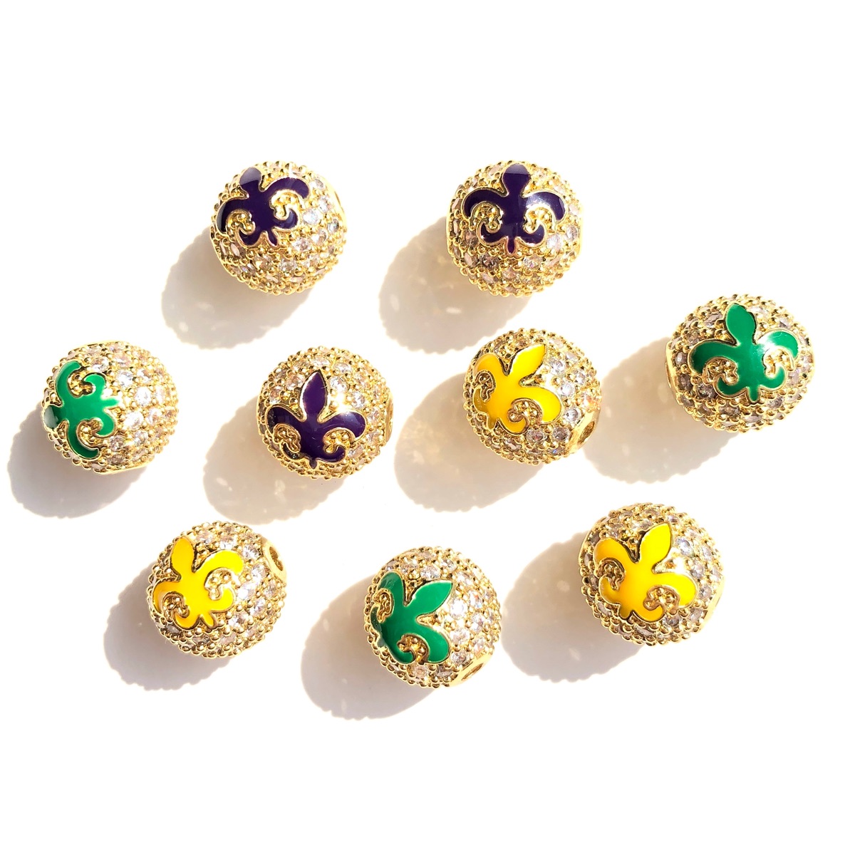 9pcs Green Yellow Purple New O - đánh giá và giá Jewelry Making New Orleans