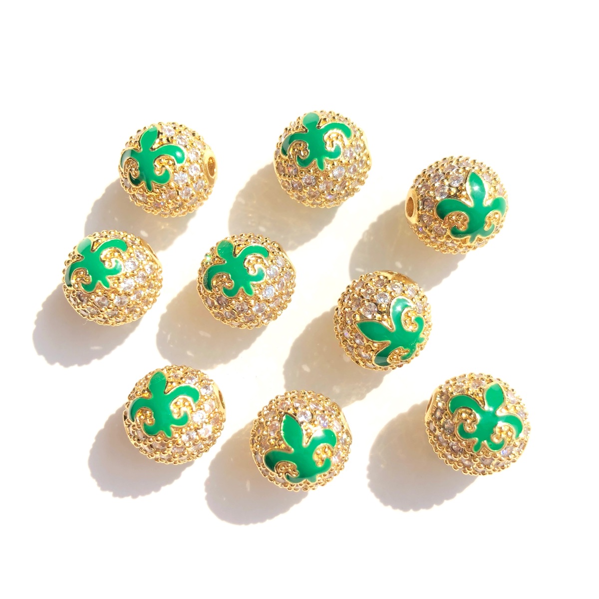 9pcs Green Yellow Purple New O - đánh giá và giá Jewelry Making New Orleans