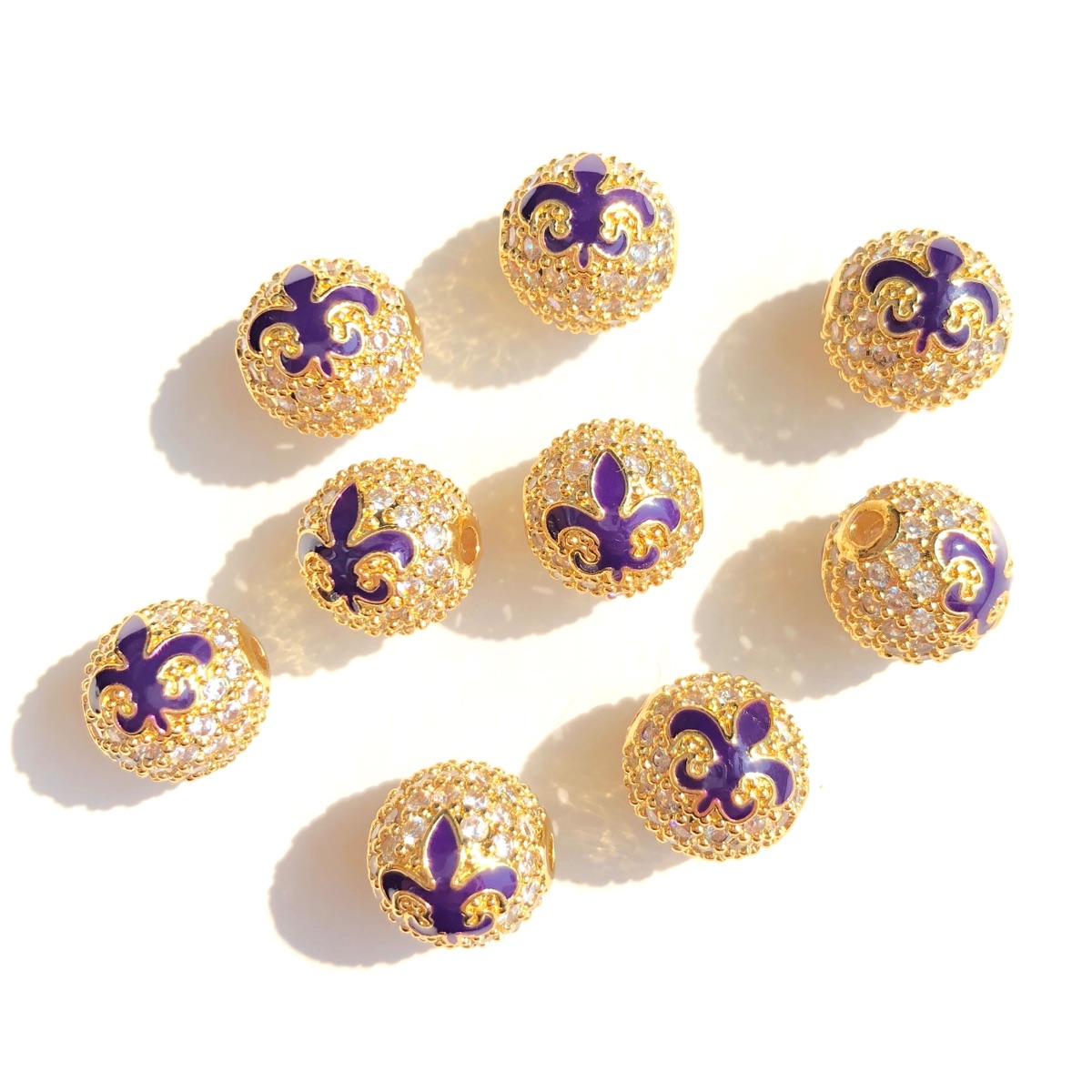 9pcs Green Yellow Purple New O - đánh giá và giá Jewelry Making New Orleans
