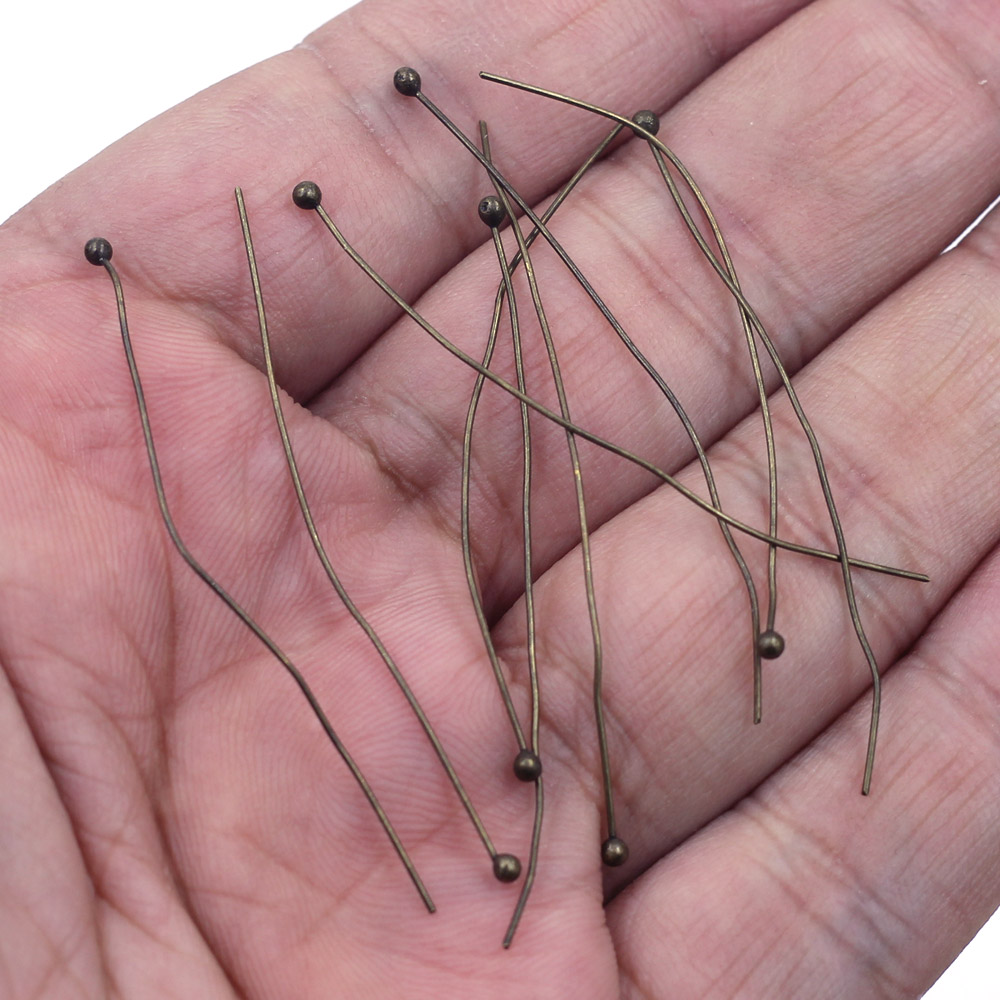 100Pcs Copper Ball Head Pins N - đánh giá và giá Jewelry Making Head Pins