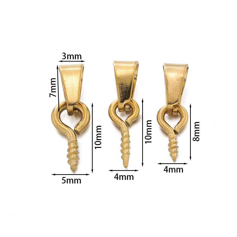 20pcs Stainless Steel Screw Ey - đánh giá và giá Jewelry Making Rivets