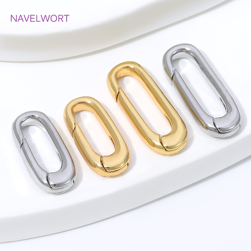 1/2/4Pcs 18K Gold Plated Oval  - đánh giá và giá Jewelry Making Hobby