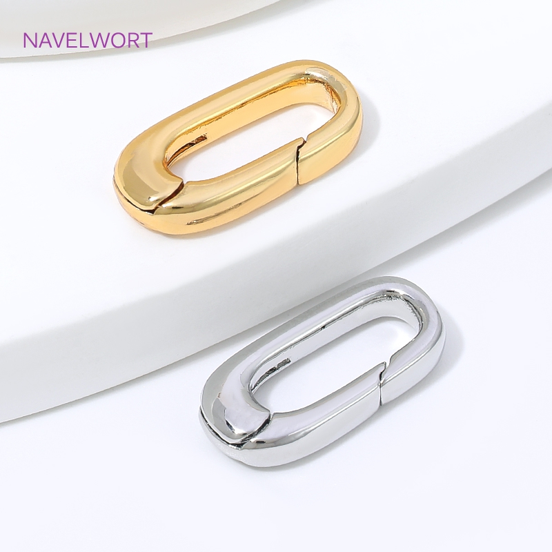 1/2/4Pcs 18K Gold Plated Oval  - đánh giá và giá Jewelry Making Hobby