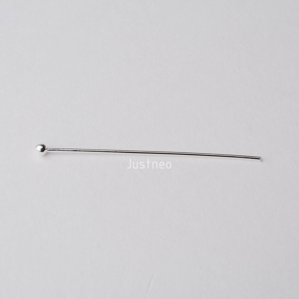 925 Sterling Silver Ball Head  - đánh giá và giá Jewelry Making Head Pins