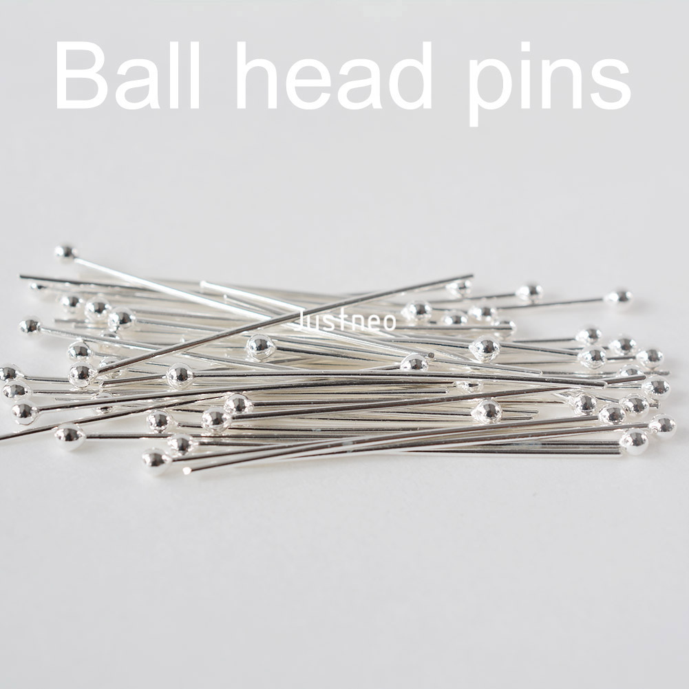 925 Sterling Silver Ball Head  - đánh giá và giá Jewelry Making Head Pins