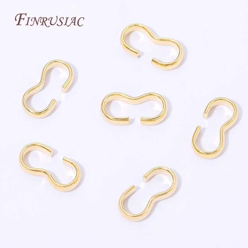 18K Gold Plated Open S Hook Cl - đánh giá và giá Jewelry Making Jump Rings