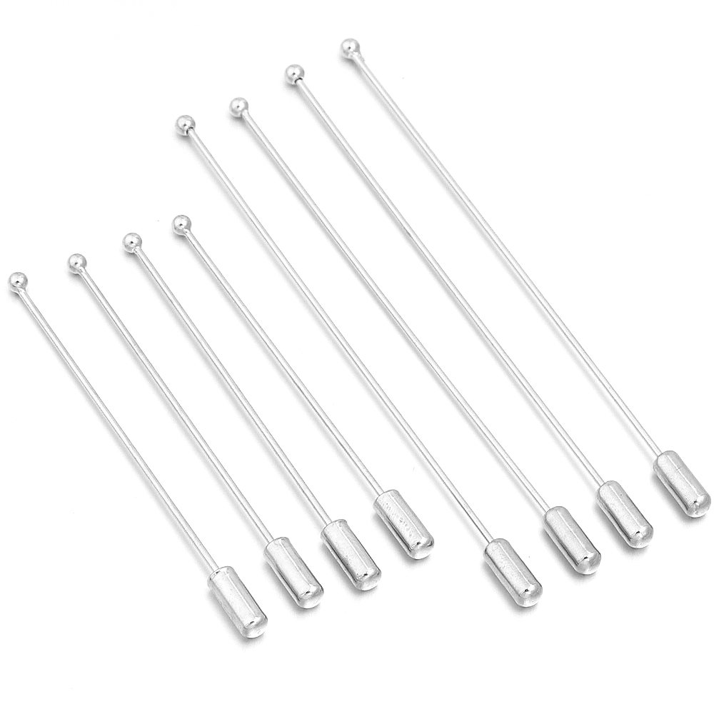10pcs/lot 60/90cm Rhodium Colo - đánh giá và giá Jewelry Making Head Pins