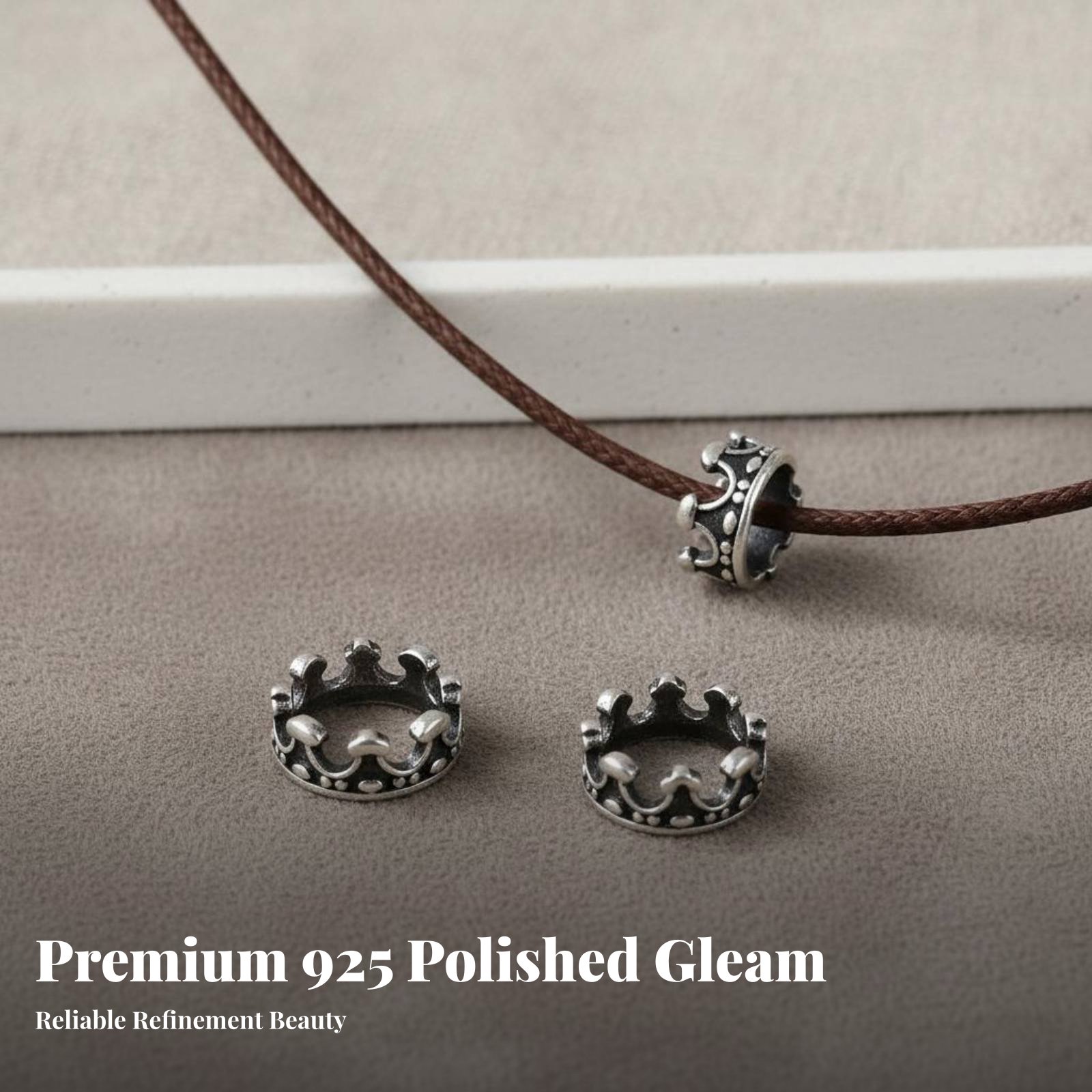 S925 Silver Crown Bead Elegant - đánh giá và giá Jewelry Making Using Beads