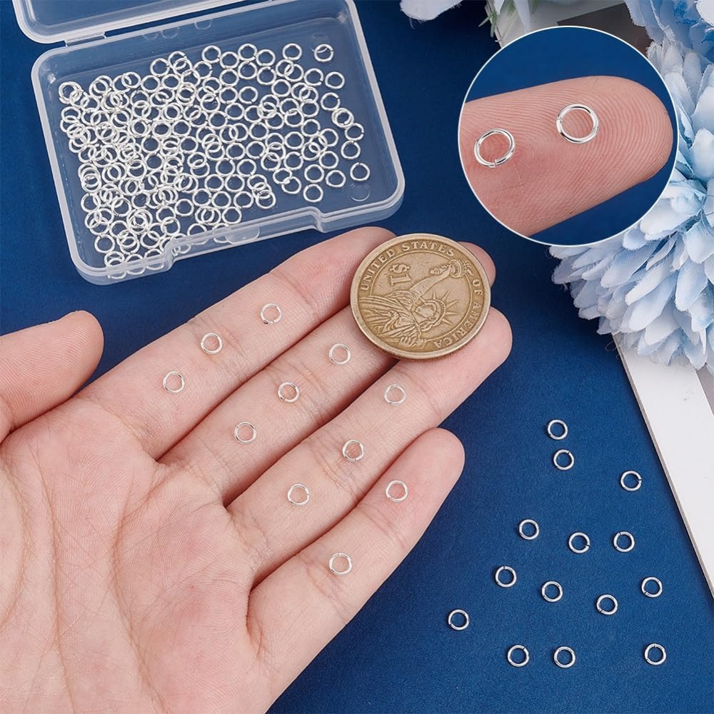 200pcs 925 Sterling Silver Pla - đánh giá và giá Jewelry Making Jump Rings