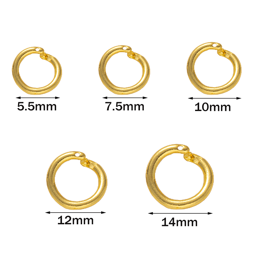 10pcs 18K Gold Plated Brass Lo - đánh giá và giá Jewelry Making Jump Rings